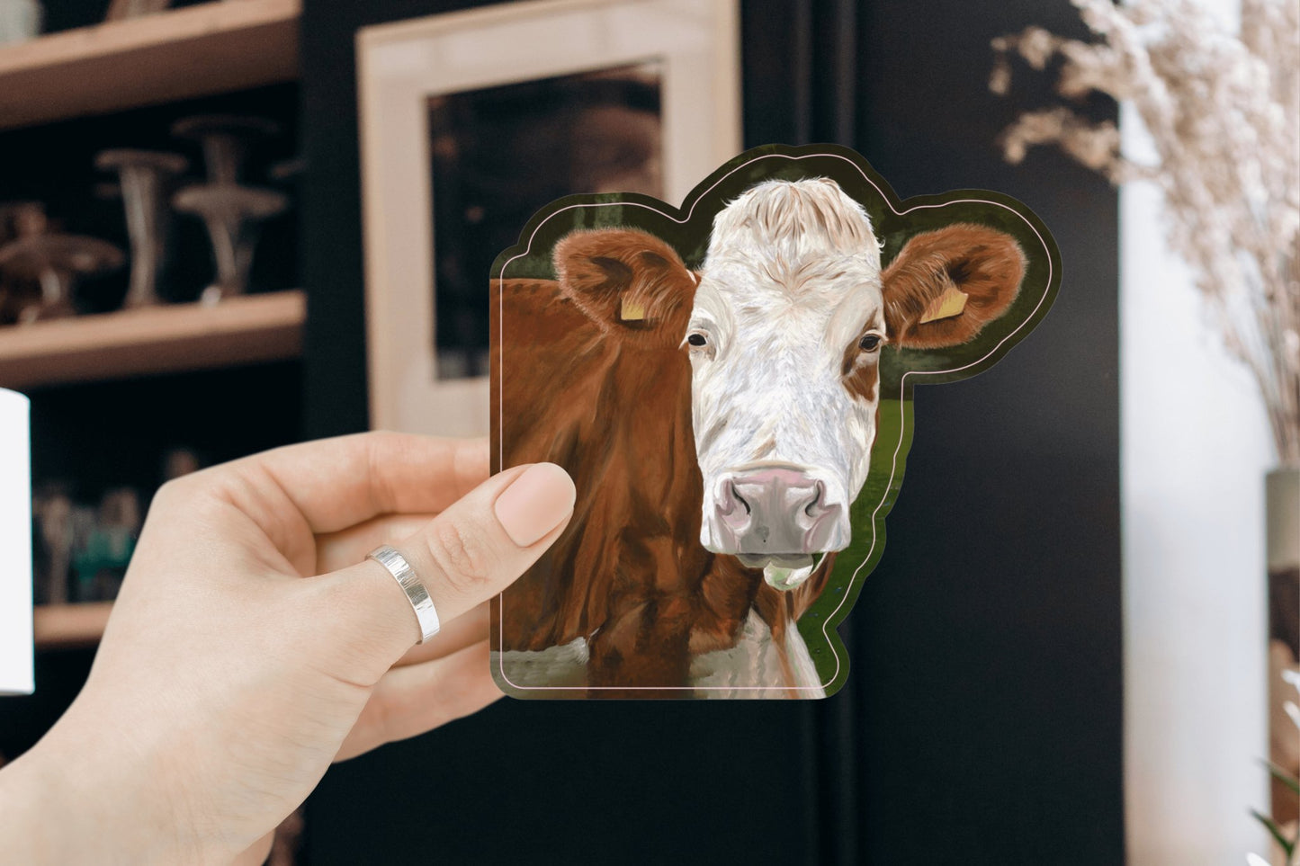 Bovine Beauty Sticker - Olivia Franklin Art