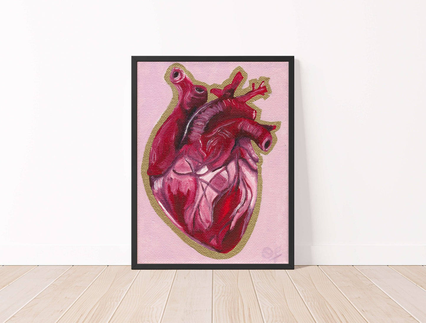 Heart Giclee Art Print 5x7 - Olivia Franklin Art