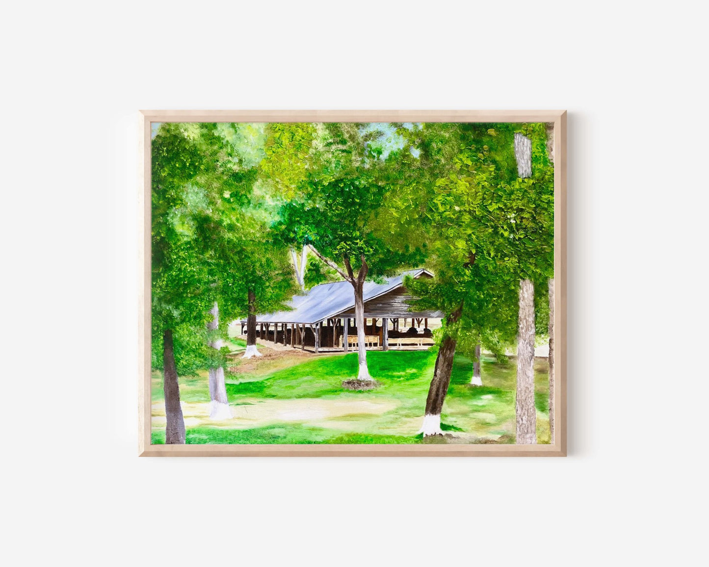 Lumpkin Campground Original Painting - Olivia Franklin Art