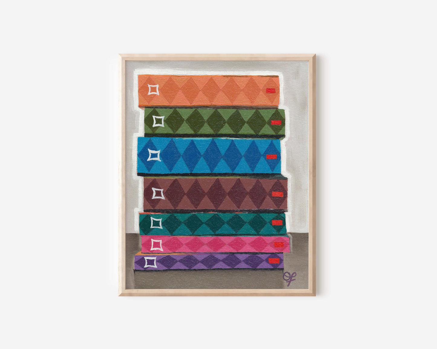 Magical Bookstack Print 8x10 - Olivia Franklin Art