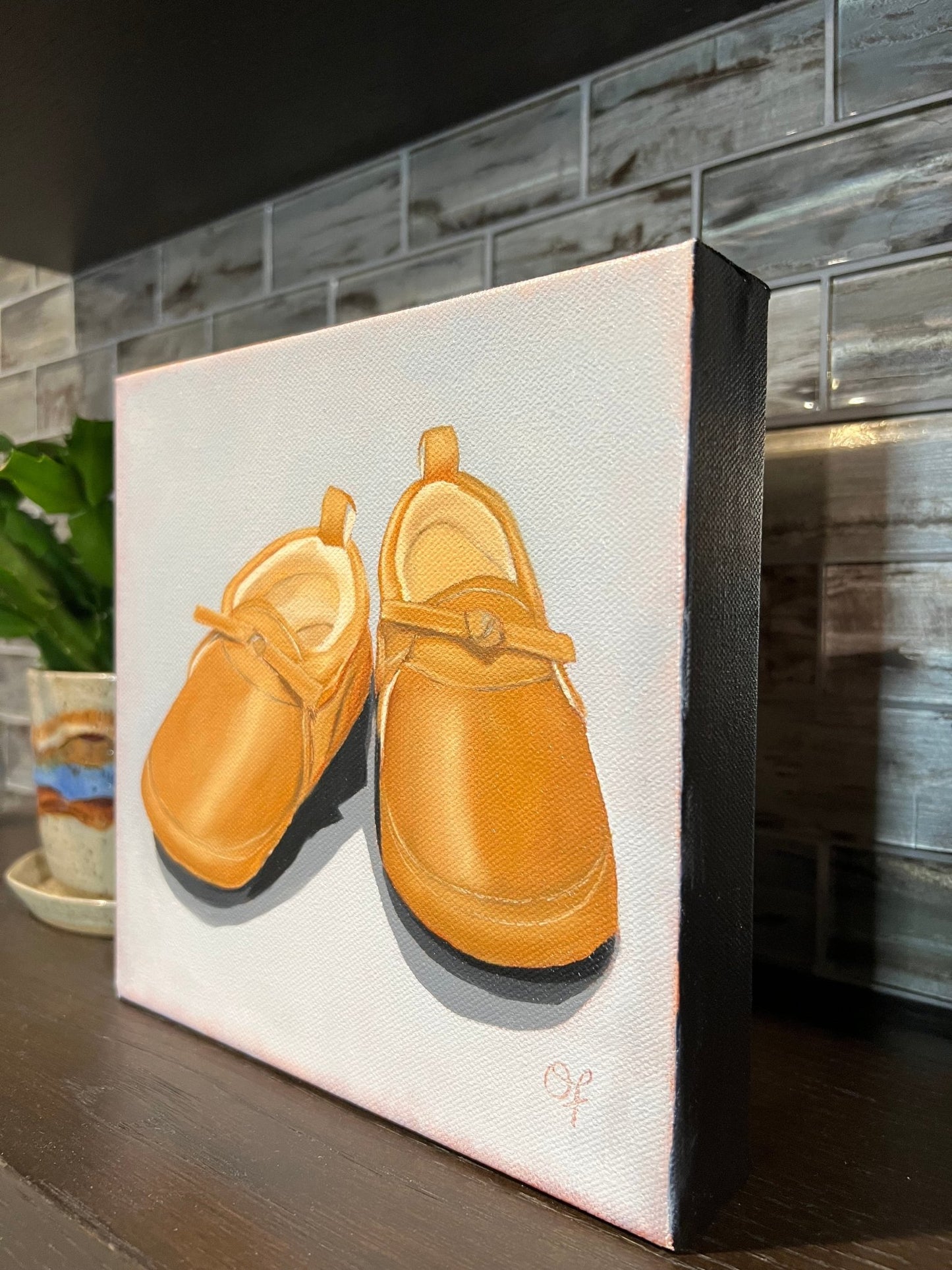 Oliver's baby shoe's - Olivia Franklin Art