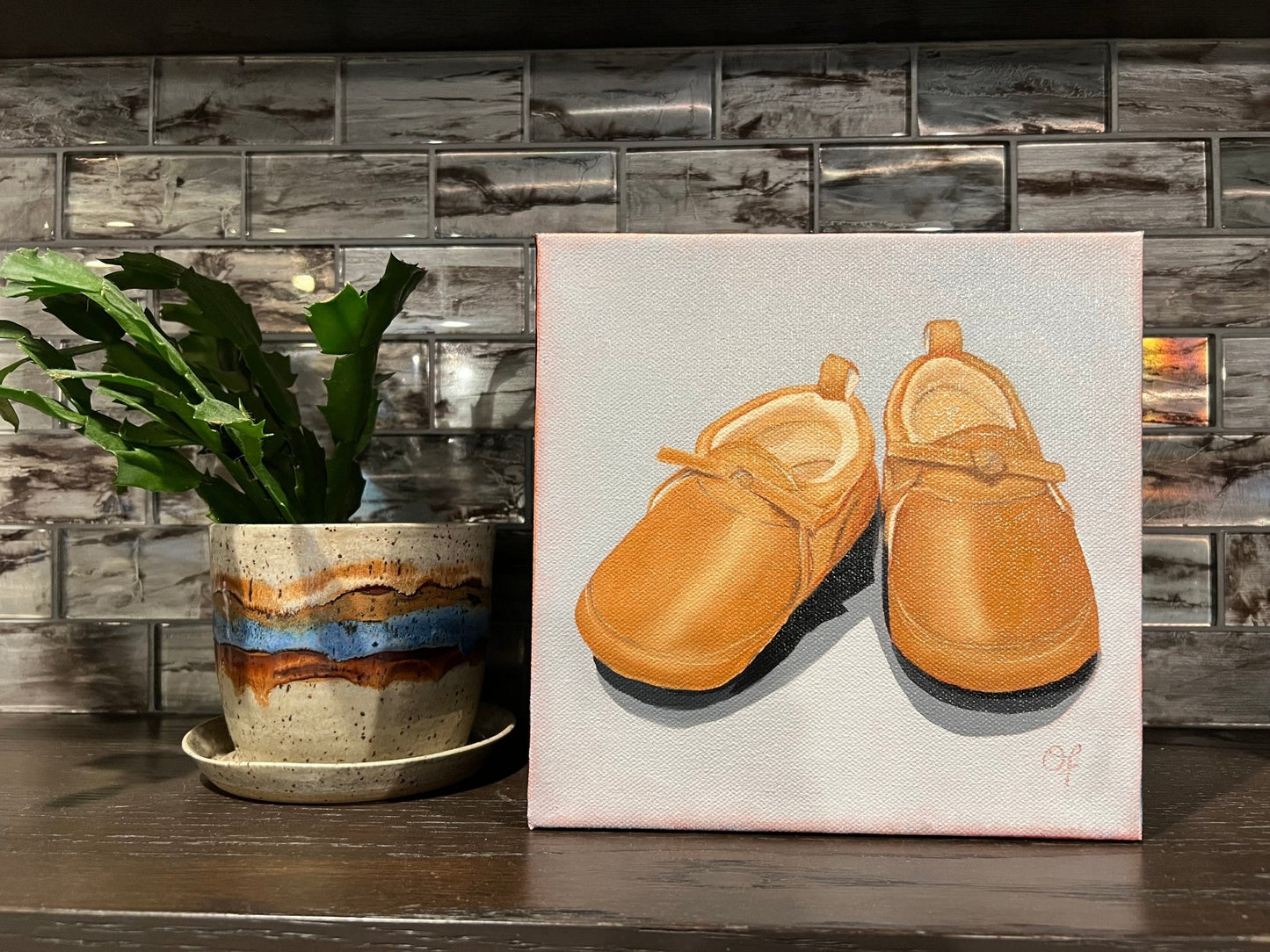 Oliver's baby shoe's - Olivia Franklin Art