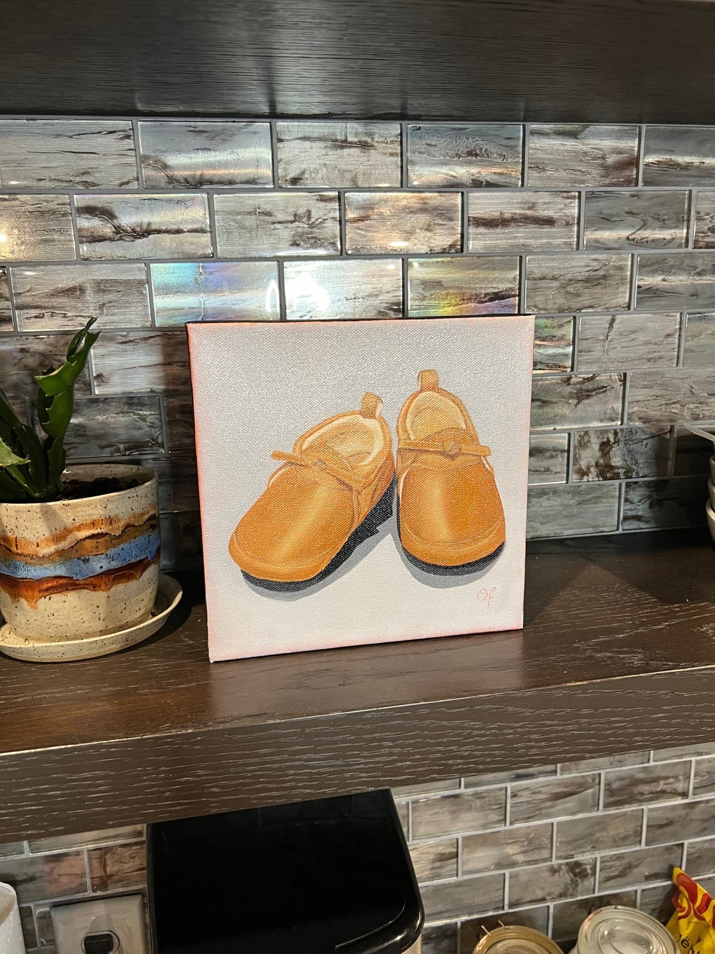 Oliver's baby shoe's - Olivia Franklin Art