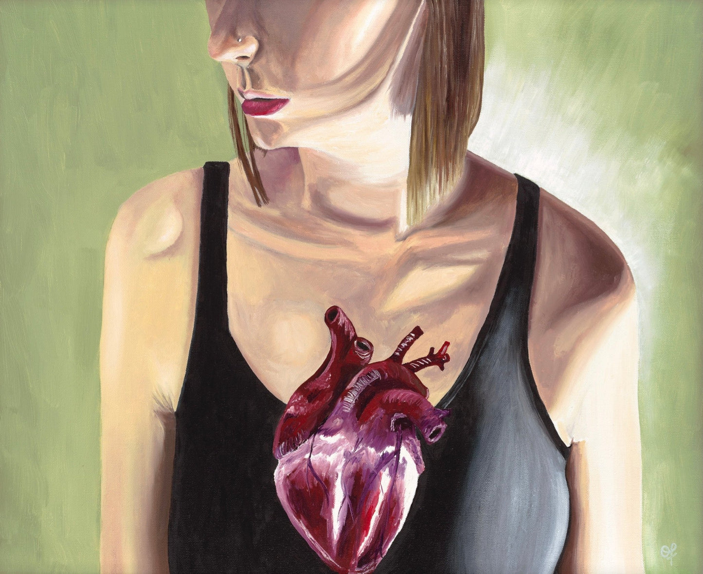 Open Heart Original - Olivia Franklin Art