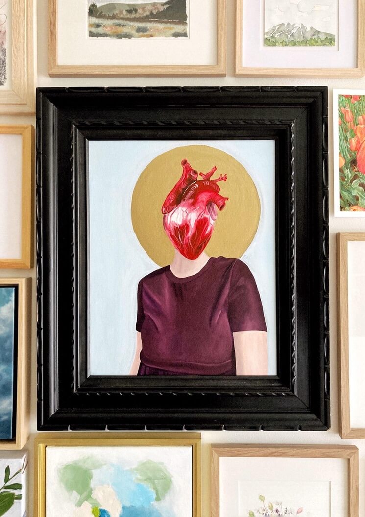 Self Portrait Original Painting - Olivia Franklin Art