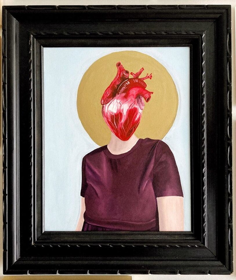Self Portrait Original Painting - Olivia Franklin Art