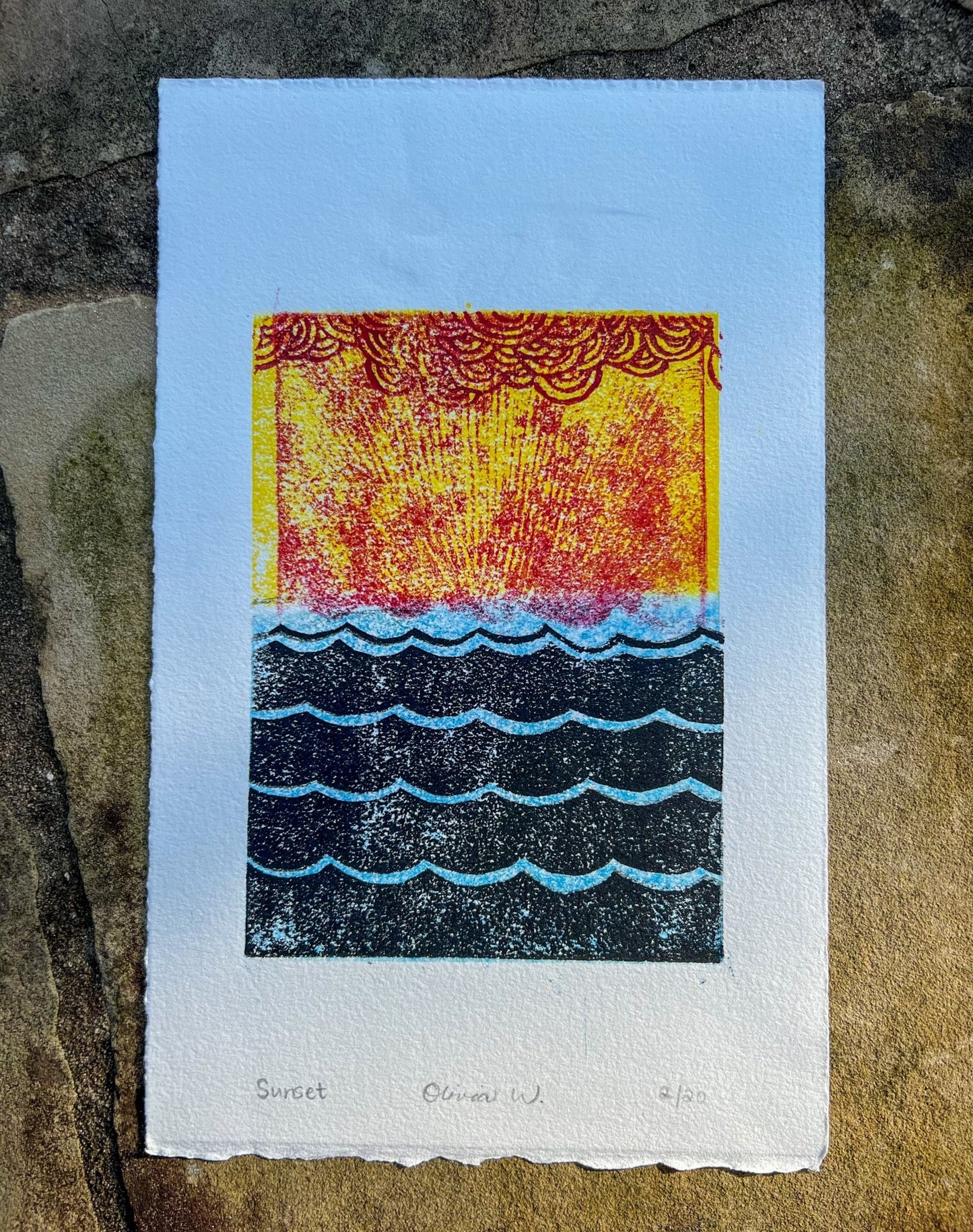 Sunset Original - Olivia Franklin Art