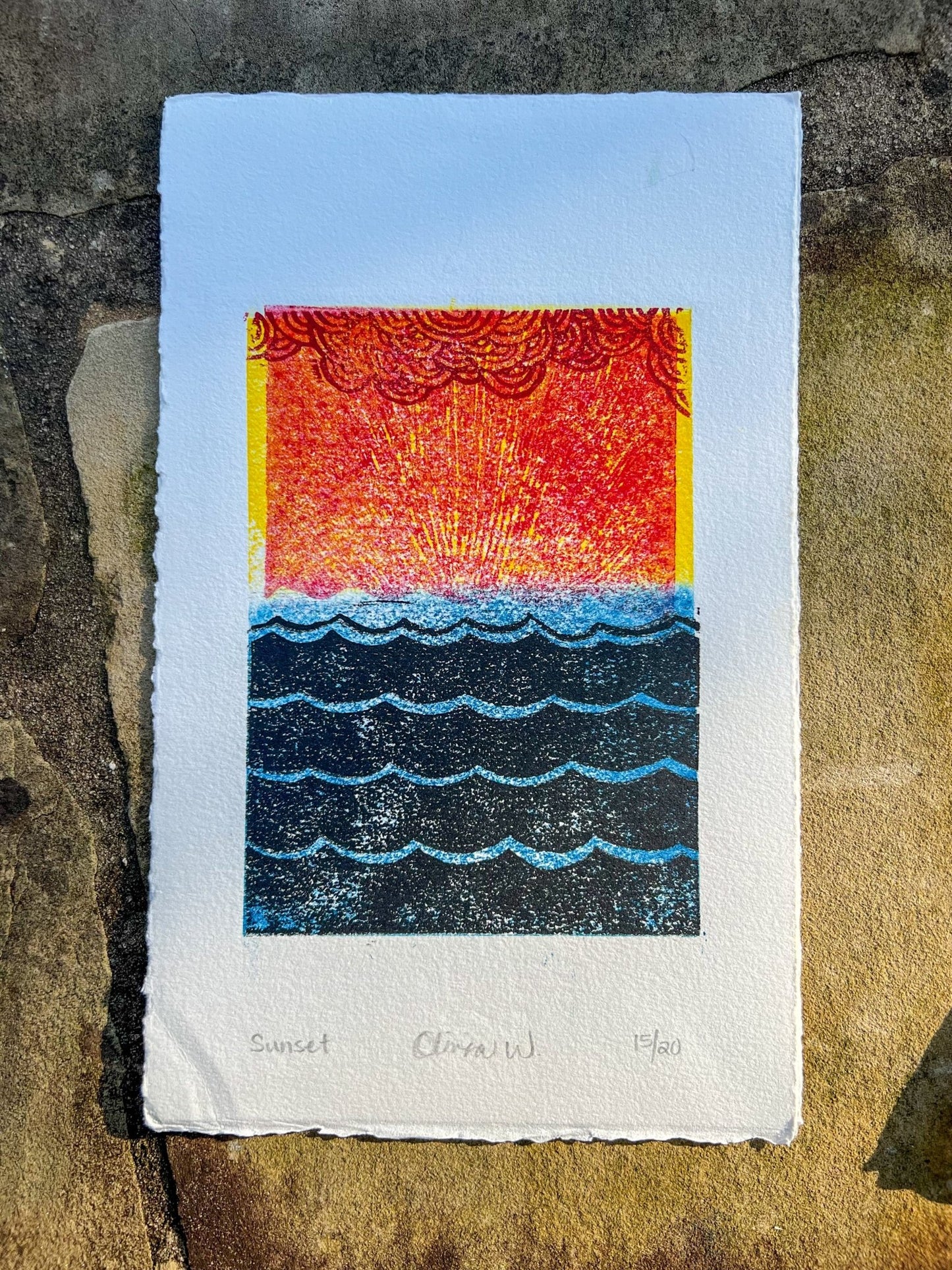 Sunset Original - Olivia Franklin Art