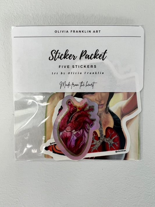 Anatomical Sticker Packet - Olivia Franklin Art