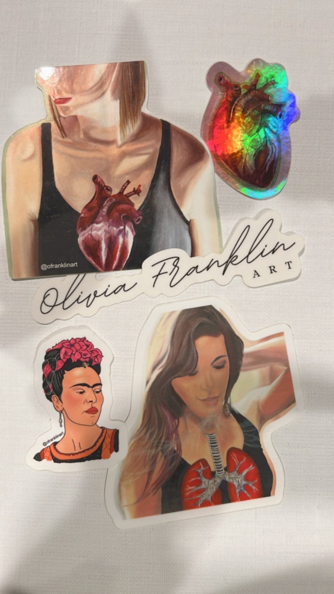 Anatomical Sticker Packet - Olivia Franklin Art