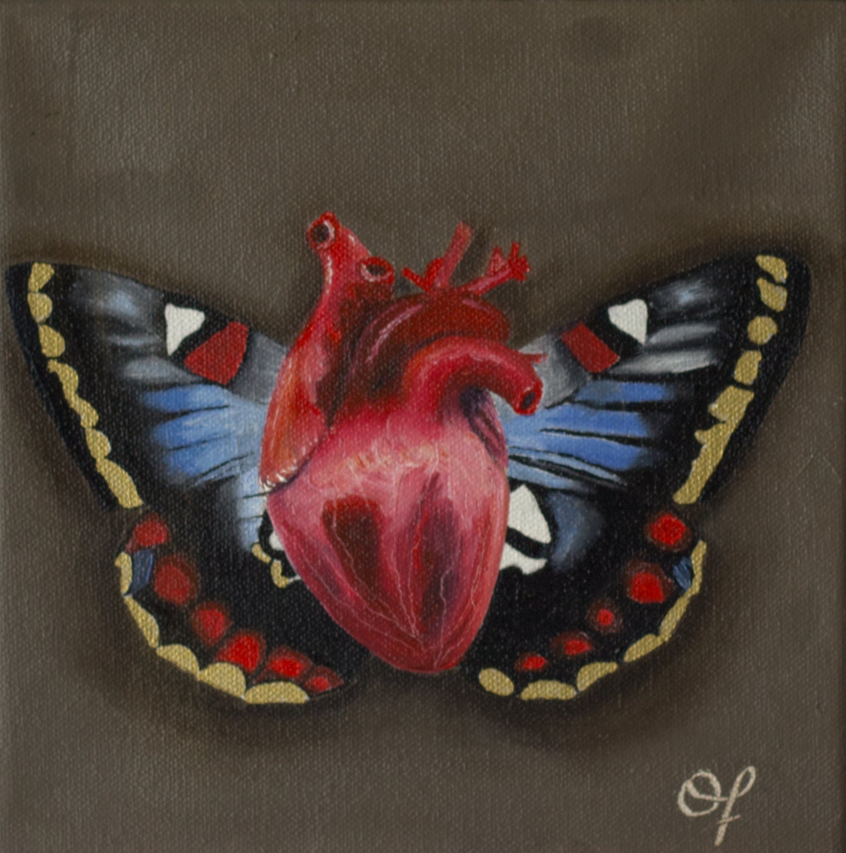 Butterfly Heart 2 - Olivia Franklin Art