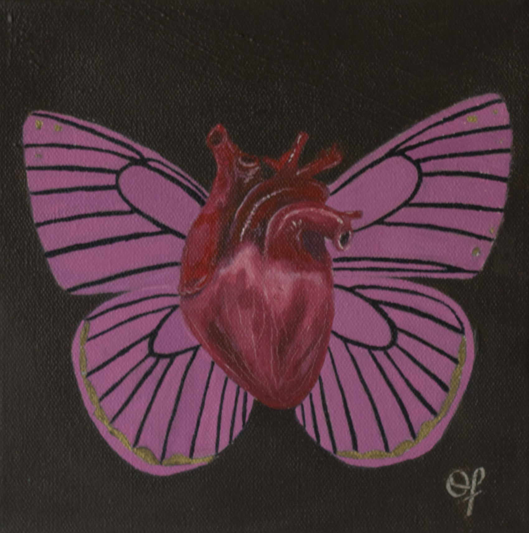 Butterfly Heart 3 - Olivia Franklin Art