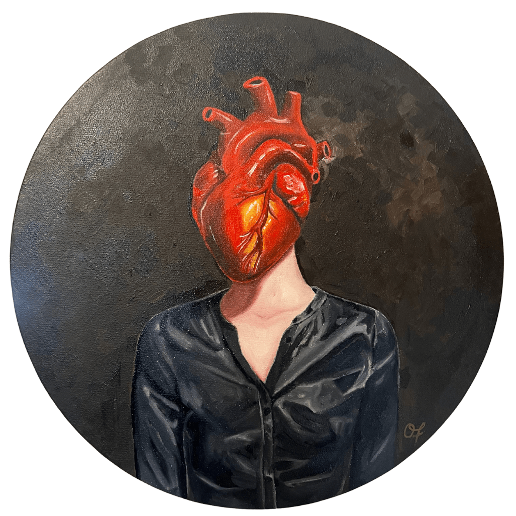 Heart Girl 1 - Olivia Franklin Art