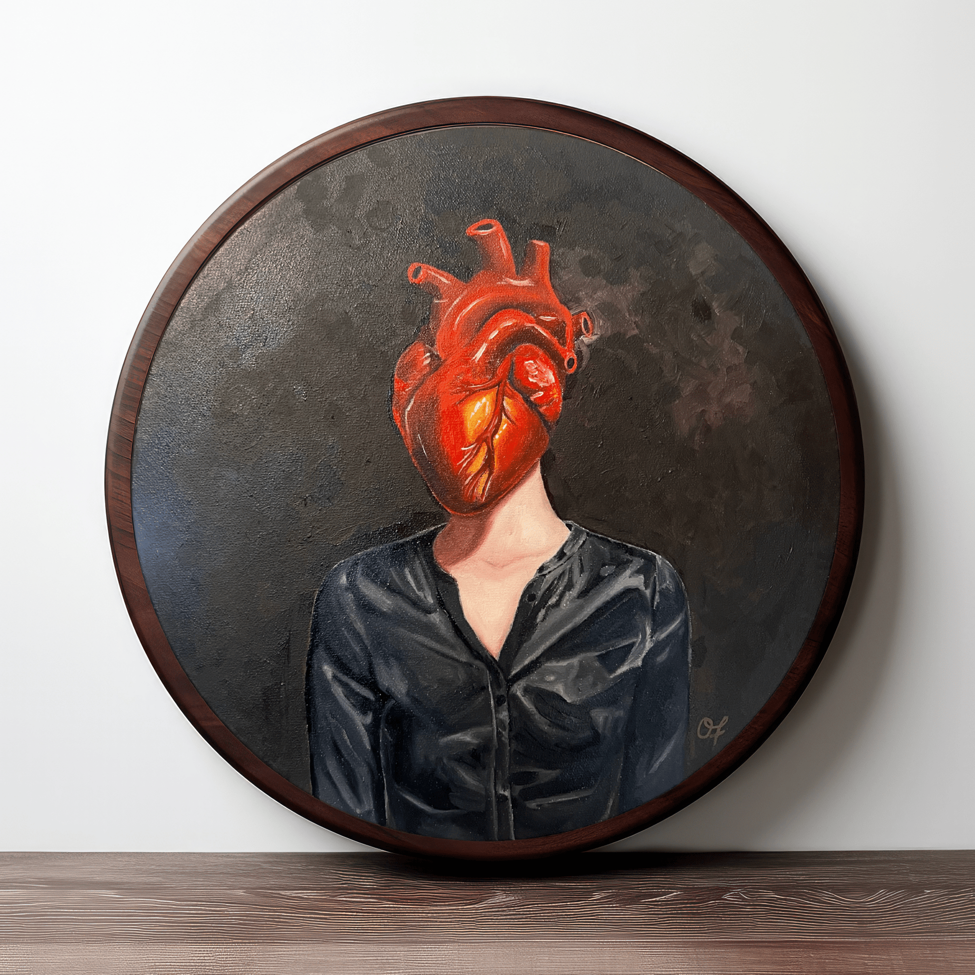 Heart Girl 1 - Olivia Franklin Art