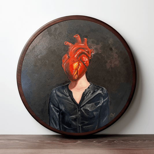 Heart Girl 1 - Olivia Franklin Art