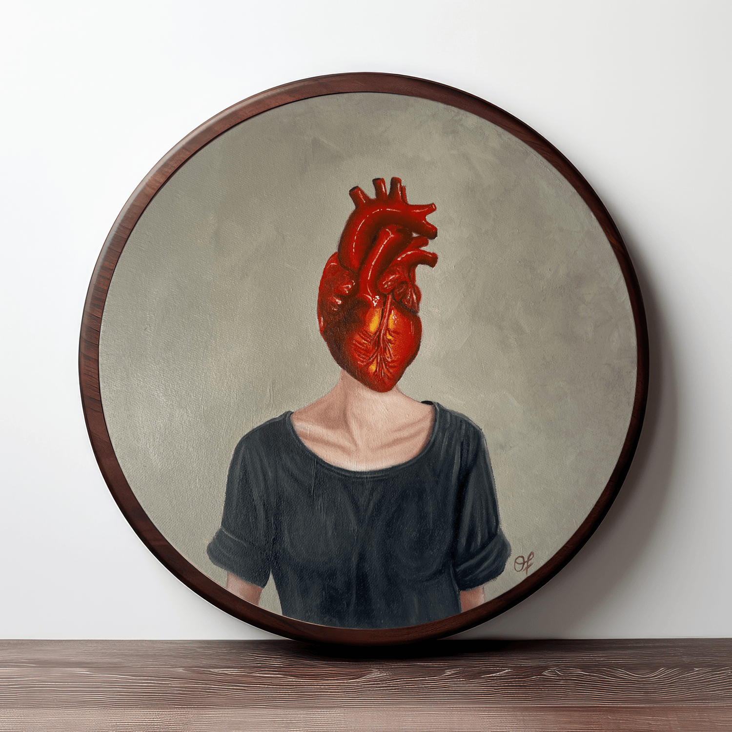 Heart Girl 2 - Olivia Franklin Art