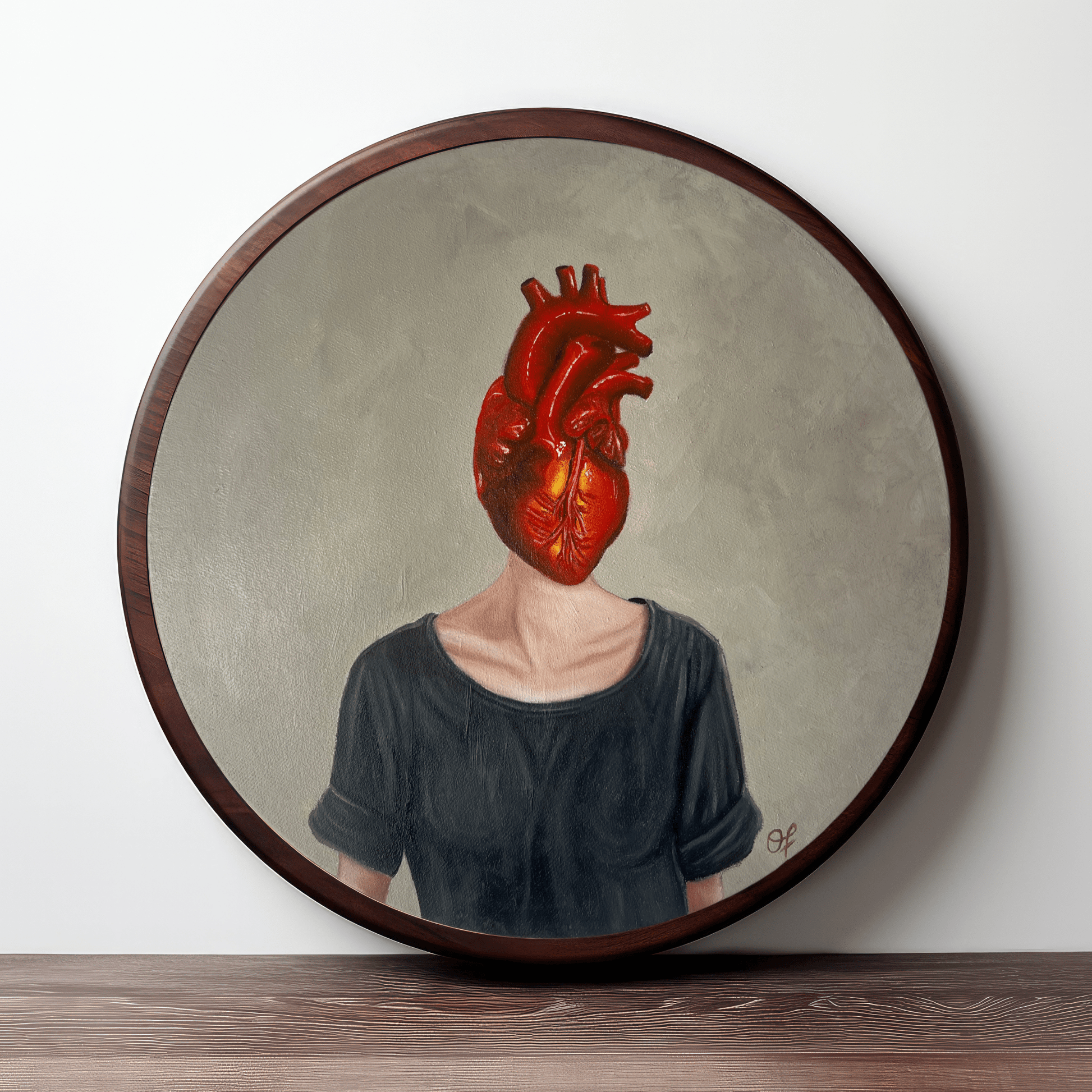 Heart Girl 2 - Olivia Franklin Art