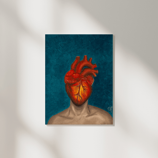 Heart Girl 3 - Olivia Franklin Art