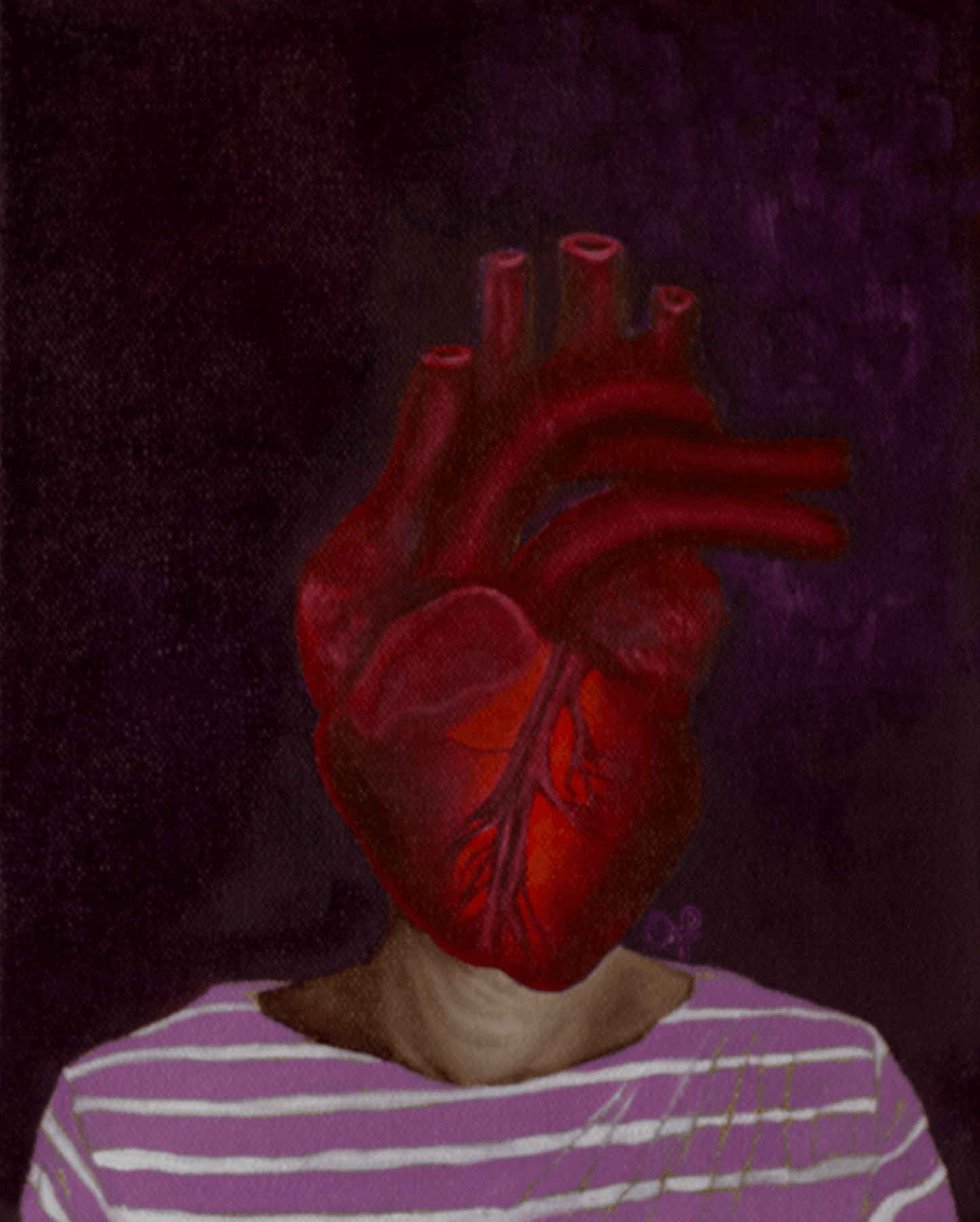 Heart Girl 4 - Olivia Franklin Art