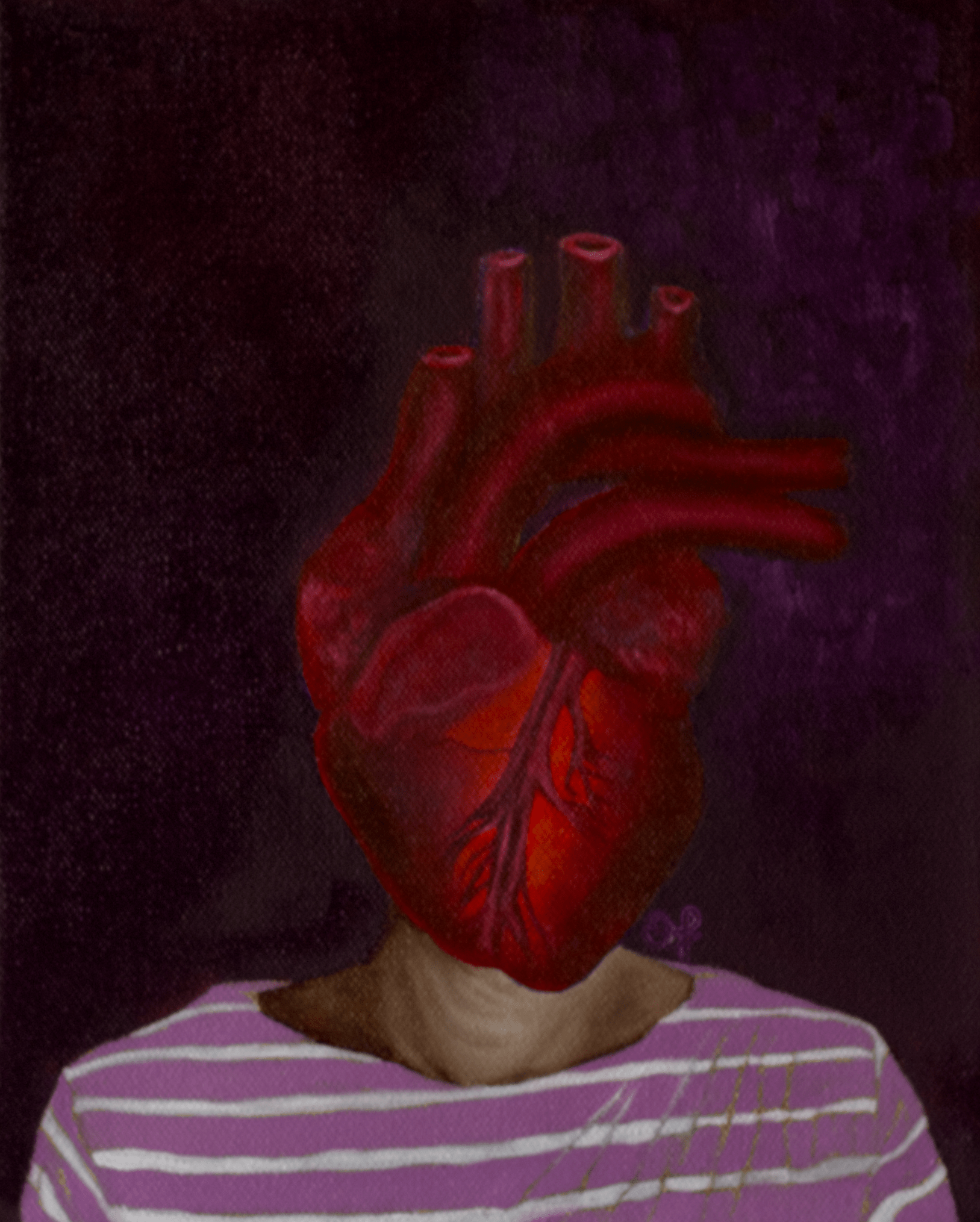Heart Girl 4 - Olivia Franklin Art