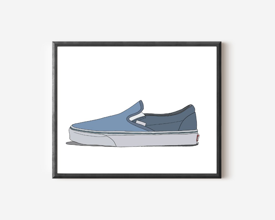 Vans Girl Prints - Olivia Franklin Art