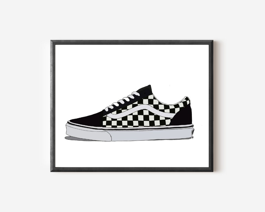 Vans Girl Prints - Olivia Franklin Art