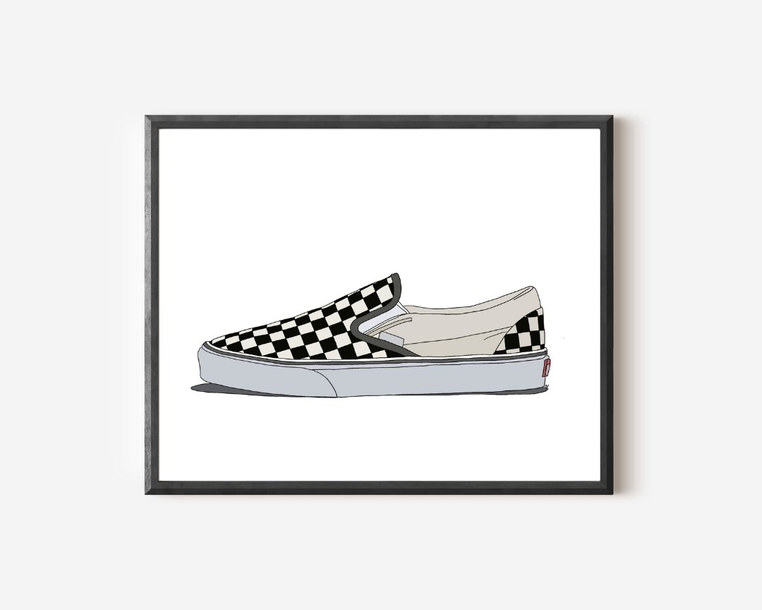 Vans Girl Prints - Olivia Franklin Art