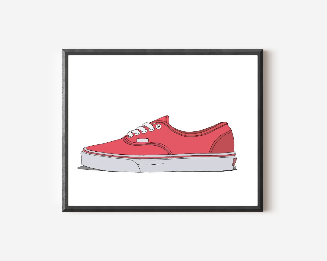 Vans Girl Prints - Olivia Franklin Art