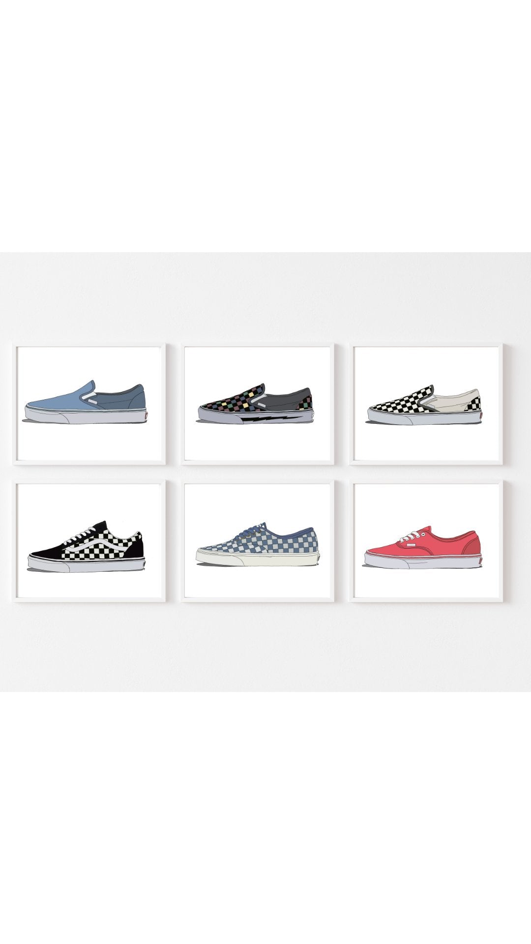 Vans Girl Prints - Olivia Franklin Art