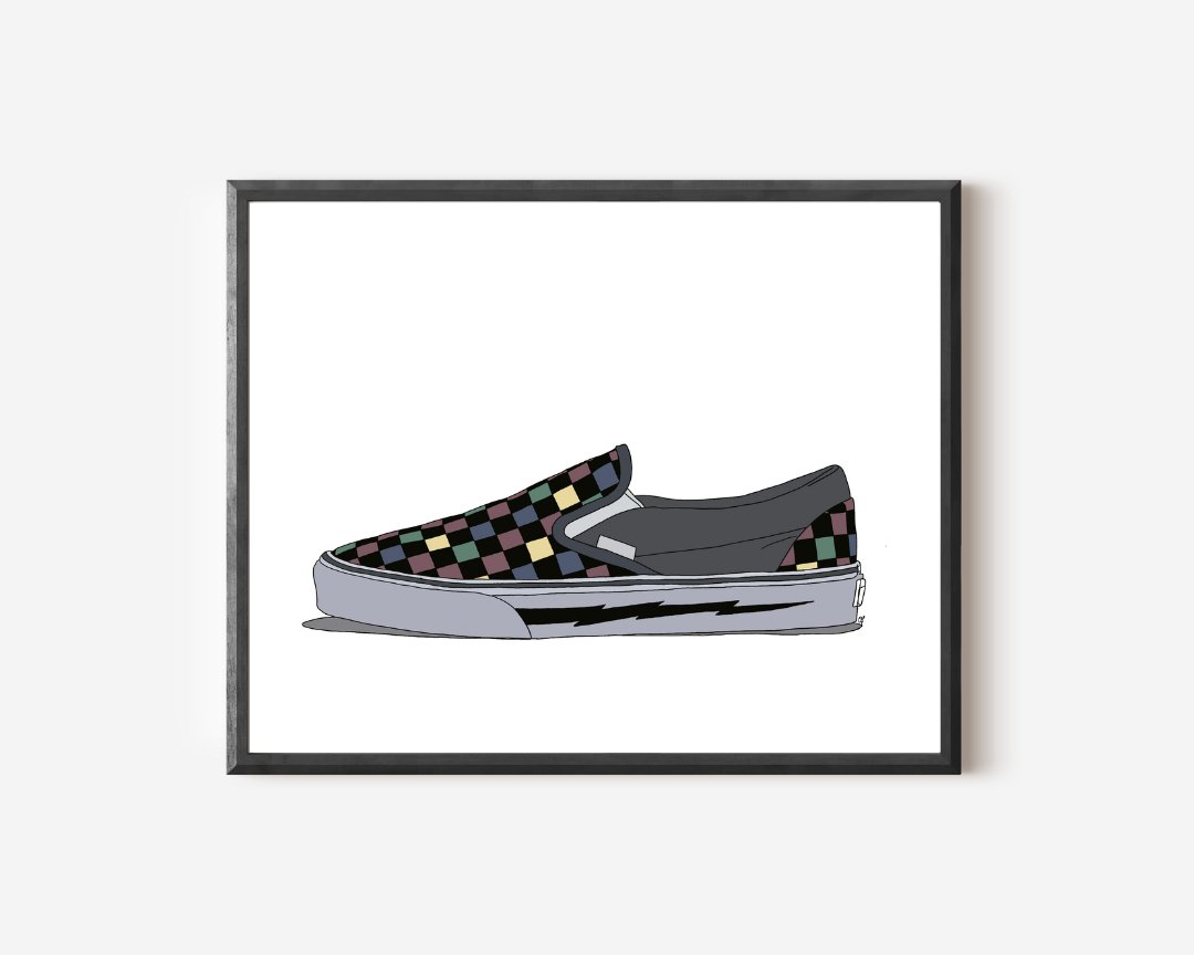 Vans Girl Prints - Olivia Franklin Art