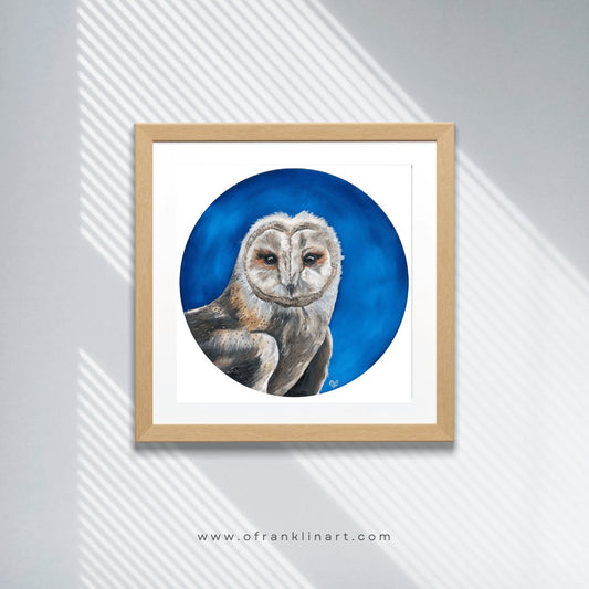 Barn Owl Print - Olivia Franklin Art