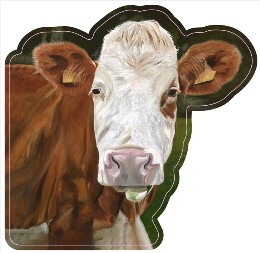 Bovine Beauty Sticker - Olivia Franklin Art