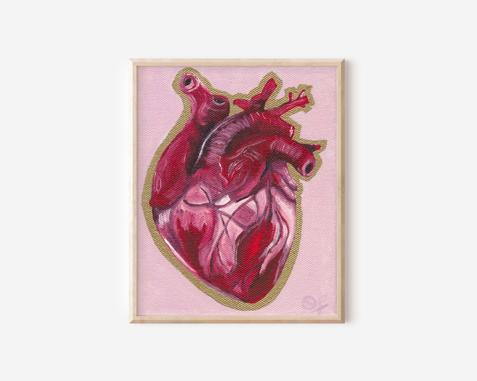 Heart Giclee Art Print 5x7 - Olivia Franklin Art