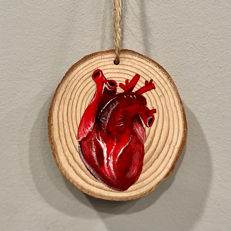 Heart Ornament - Olivia Franklin Art