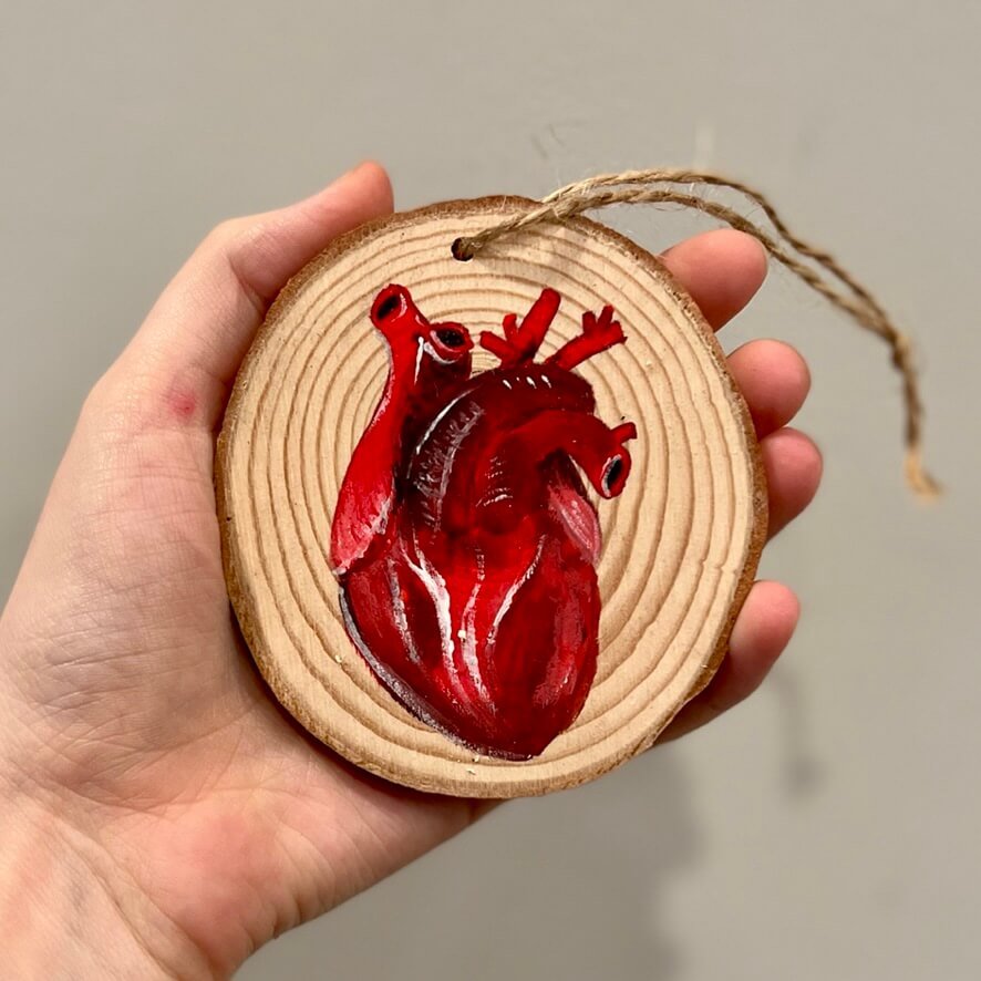 Heart Ornament - Olivia Franklin Art