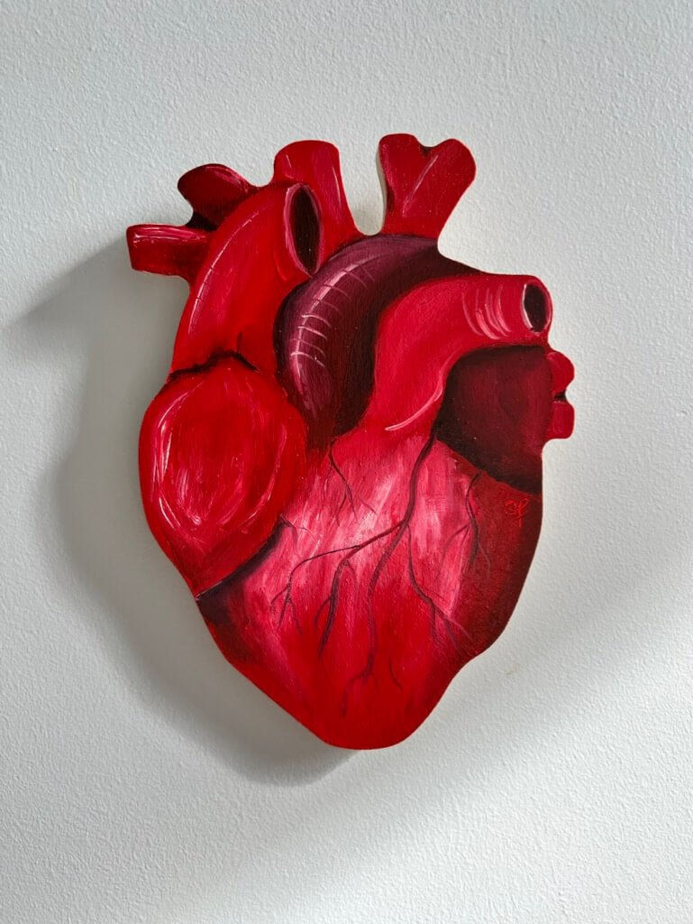 Heart Panel Original - Olivia Franklin Art