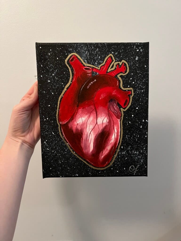 Heart V Original 8x10 - Olivia Franklin Art