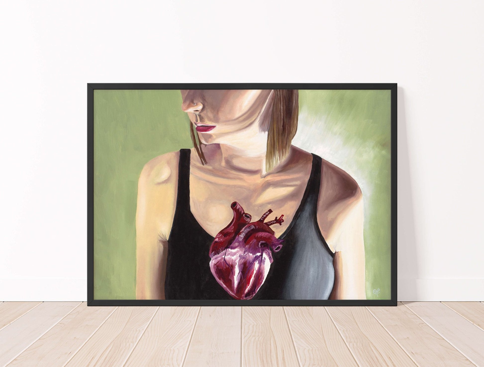 Open Heart Art Print - Olivia Franklin Art