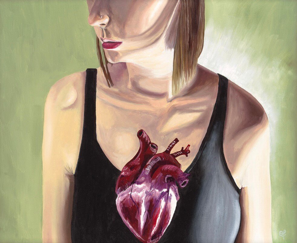 Open Heart Art Print - Olivia Franklin Art