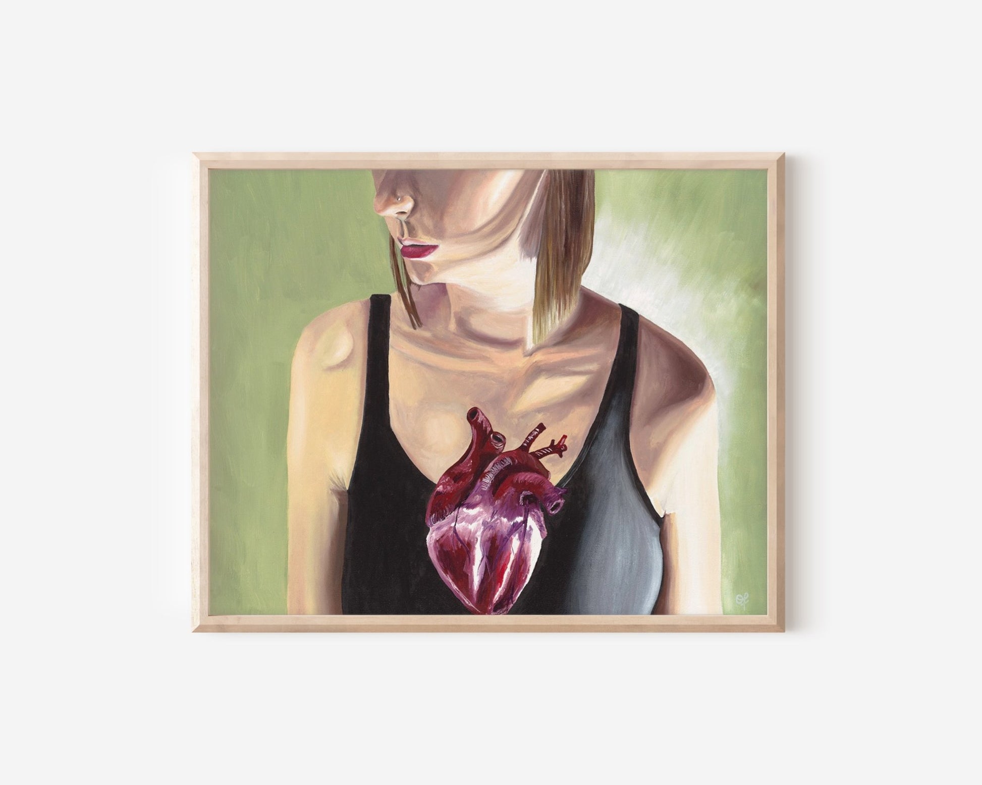 Open Heart Original - Olivia Franklin Art
