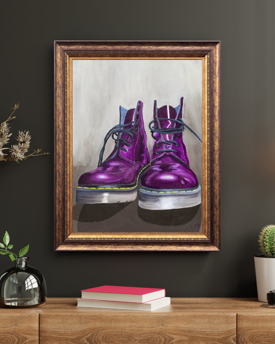 Purple Docs Giclee Art Print - Olivia Franklin Art